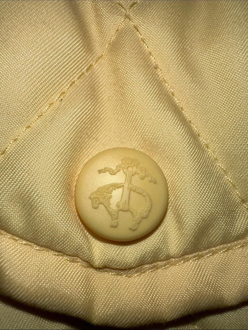 Brooks Brothers Women’s Diamond Quilted Barn Jacket - Pale Yellow/ Plaid Lining